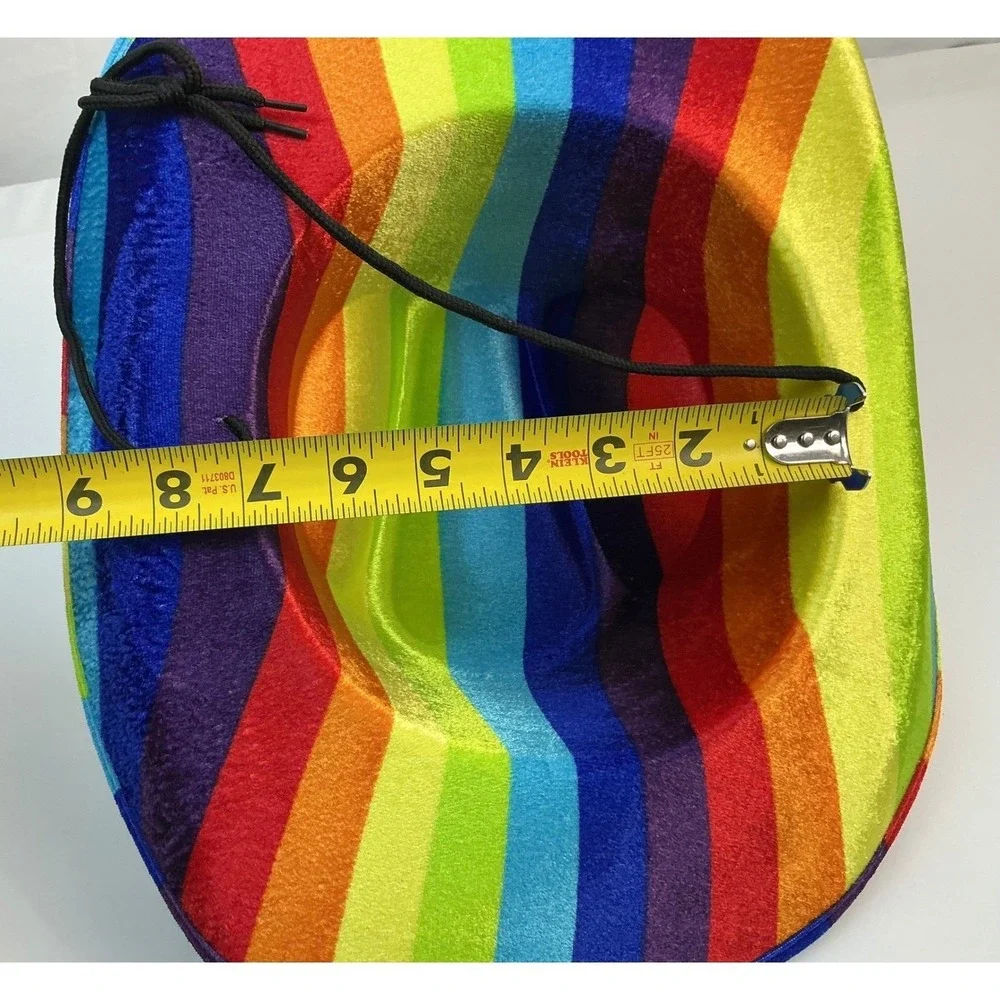 Rainbow‎ Cowboy Hat Costume Accessory Adult Western Pride Party Headwear